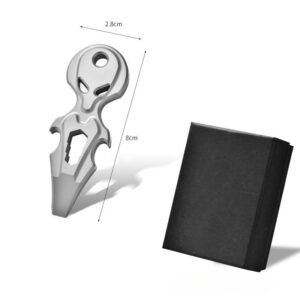 Titanium alloy bottle opener multifunctional mini pry bar titanium alloy finger tiger single finger,schlagring – Bild 4