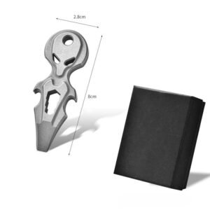 Titanium alloy bottle opener multifunctional mini pry bar titanium alloy finger tiger single finger,schlagring – Bild 3