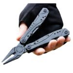 Schwarze Klappzange Mehrzweckwerkzeug Outdoor Mehrzweck,Multitool