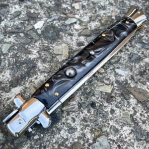 13 Zoll Big Boy Auto Italian Stiletto Switch Blade Black Pearl – Bild 5