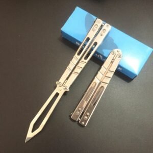 Butterfly Swing Messer bungswerkzeug Edelstahl Outdoor-Tool ungeschrft,Butterfly trainer – Bild 4