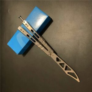 Butterflymesser bungswerkzeug Edelstahl Outdoortool JL-64 ungeschrft,Butterfly trainer – Bild 3