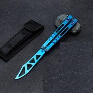 Butterflymesser bungswerkzeug Edelstahl Outdoortool JL-64 ungeschrft,Butterfly trainer – Bild 5