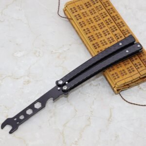 Schraubenschlssel Butterfly bungsklappmesser CSGO Butterfly Werkzeug Training unklingen Butterfly Messer Werkzeug,Butterfly trainer – Bild 3