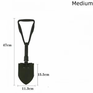 Multifunktionale Ingenieurschaufel, faltbar, tragbar, fr Rettungsarbeiten, Angeln und Blumenpflanzen, Outdoor-Abenteuerausrstung,Spaten – Bild 4