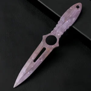 Skelettmesser Edelstahl Metall Trainings-Ziermesser,Skeleton Knife – Bild 5