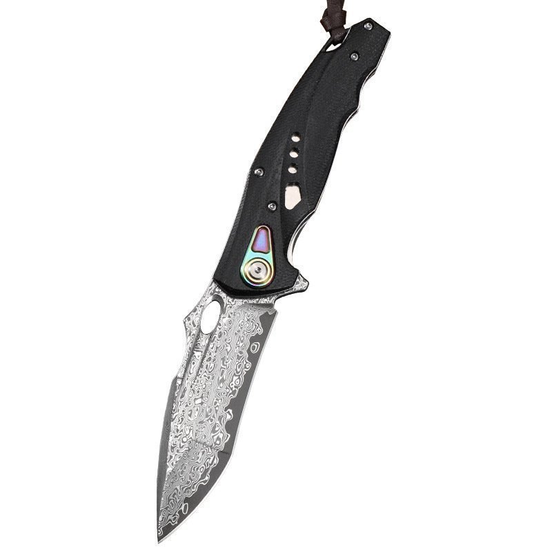 O1CN01GBIxGx1xtyAYroErj_2204178276502-0-cib.jpg Geschmiedetes Klappmesser aus Damaststahl fr den Au?enbereich, Camping, hohe Hrte, taktisches berlebensmesser, tragbares Messer – Bild 1