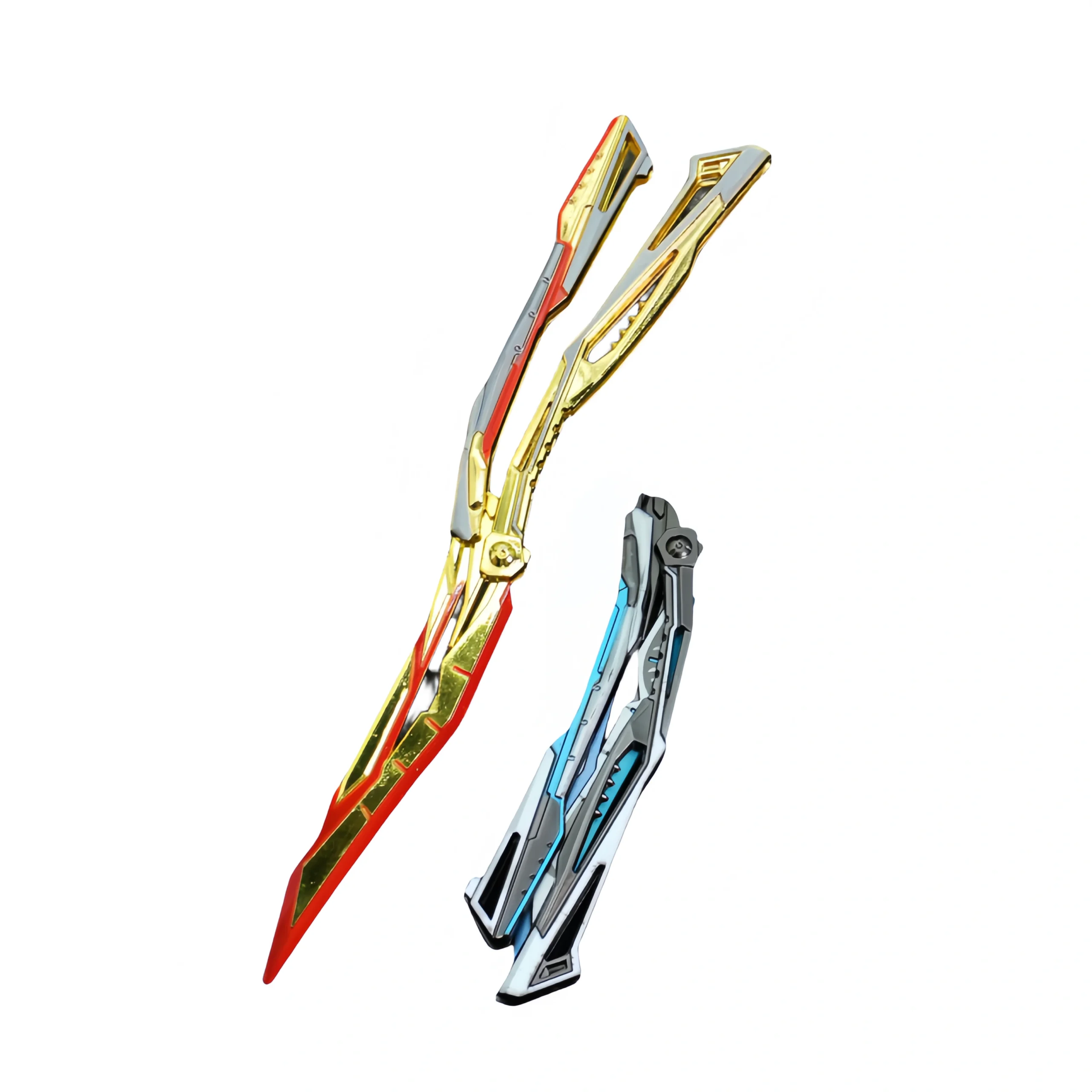 O1CN01KdWqos1hwEN2GcZtk_2217202384341-0-cib-scaled-1-1.webp Crossfire Spiel Peripherie Metallmodell Faltbares Butterflymesser Trainer Handwerk,Butterfly trainer – Bild 1