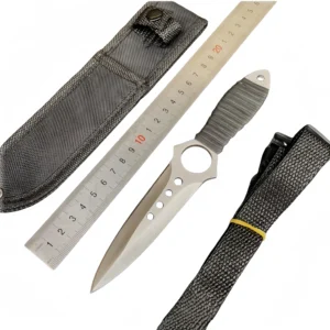 Angebundenes Skelettmesser Outdoor-Taschenmesser mit hoher Hrte Edelstahl Kleines gerades Messer,Skeleton Knife – Bild 11