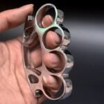 Medium Thick Round Head Four-Finger Knuckle Duster,schlagring