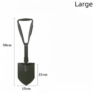 Multifunktionale Ingenieurschaufel, faltbar, tragbar, fr Rettungsarbeiten, Angeln und Blumenpflanzen, Outdoor-Abenteuerausrstung,Spaten – Bild 7