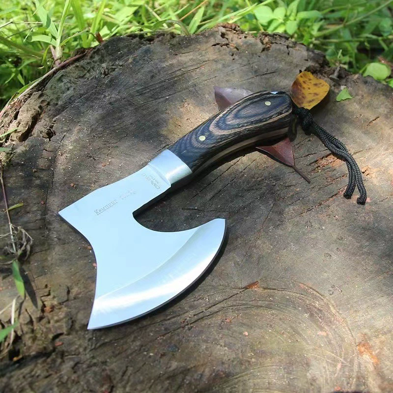 O1CN01cWYxC91fvePbQQeZR_2214739834069-0-cib.jpg_.webp Tragbares taktisches Axtwerfen aus Edelstahl mit farbigem Holzgriff C leichtes Outdoor-Verteidigungswerkzeug – Bild 1