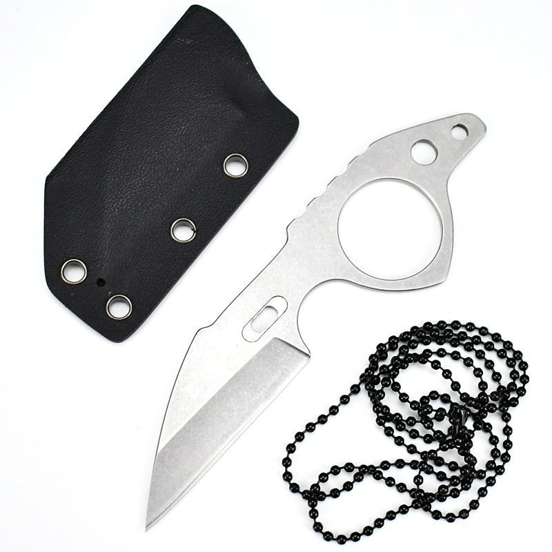 O1CN01kEJ4pp24jA9qsBRSD_2218296487426-0-cib.jpg Tragbares Minimesser aus einem St??ck aus Stahl Neck Knife – Bild 1