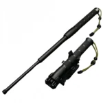 Leichter Selbstverteidigungs-Teleskopstock aus Gummi, Schwingroller, Schwingstock, tragbar, legale Selbstverteidigungswaffe fr den Auenbereich, Unisex,schlagstock