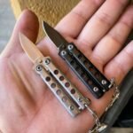Mini Butterfly messer Schlsselanhnger klein Balisong