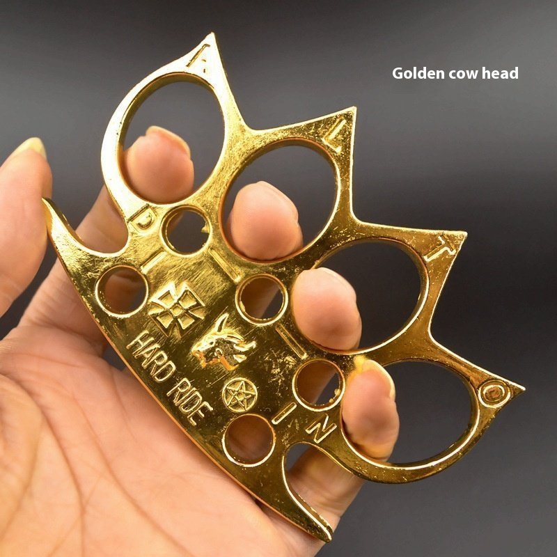 golden.jpg Four-finger boxing gloves knuckleduster uk self-defense tools,schlagring – Bild 1