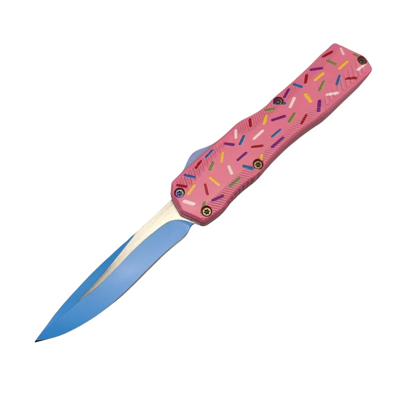 微信图片_20250428153139.webp Neues Pink Donut Switchblade OTF-Messer – Bild 1