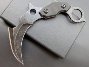 Karambit-Messer C1699, feststehendes Messer, G10-Griff + D2-Klinge aus steingewaschenem Stahl, praktisches EDC-Werkzeug