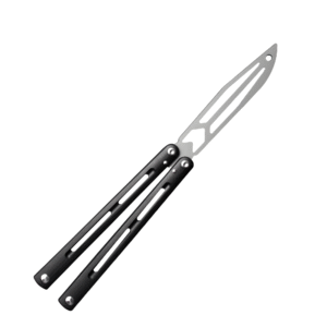 Butterfly-Messer-Trainer CNC-Prozess-Hlsenstruktur Butterfly-Messer Ausgefallener Anti-Rutsch-Griff Ungeschrftes ben,Butterfly trainer