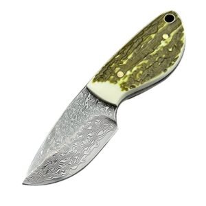 Damastmesser Outdoor Mini Taschenmesser Geschmiedeter Damaststahl Taschen??berleben