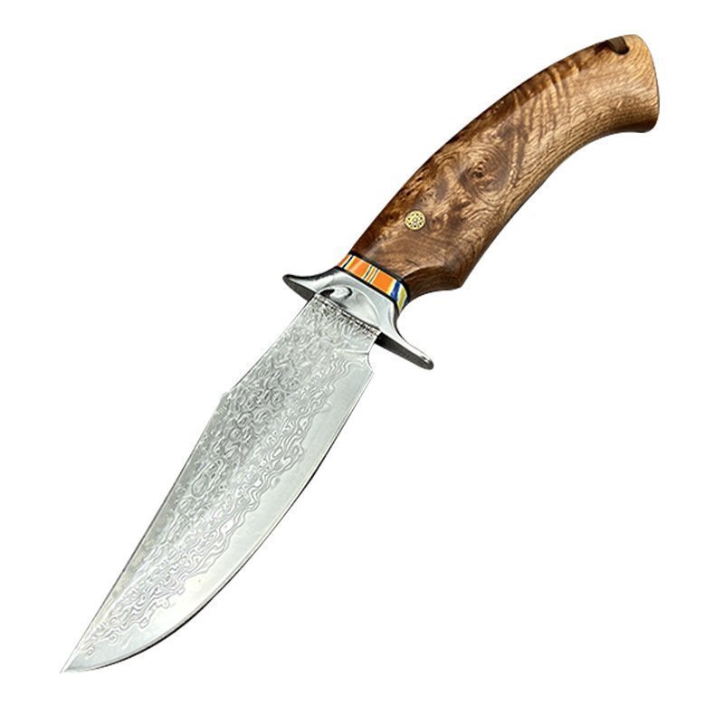 O1CN01qdOxez1JJFjQkLVc7_2215694981007-0-cib.jpg Maple Leaf Outdoor Damaszener Stahl Gerades Messer Handgefertigte Campingausrstung