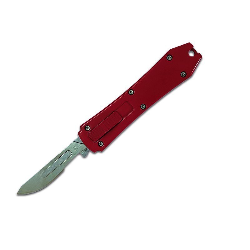 1-2-1.jpg Skalpell-Allzweckmesser mit 10-Klingen-Messer, roter Kastenschneider