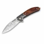 Damaskus Klappmesser Multifunktions-Wildnis-Überlebensmesser Outdoor-Camping-Ausrüstung