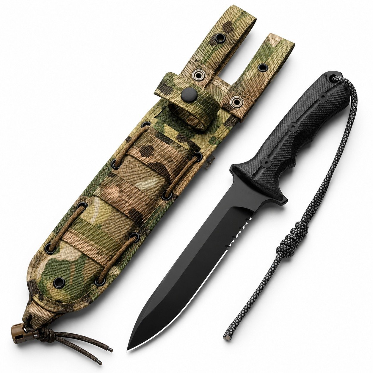 46998-main-white-clean Chris Reeve Green Beret Messer mit teilweiser Wellenschliff und feststehender Klinge
