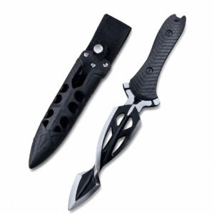 Kombiniert mit einem M48 Spiral Flat Spines Messer mit feststehender Klinge