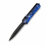 Zinkgriffige Schlangengott-Blau-Taise-Schwarzklinge