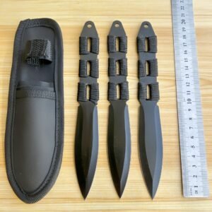Wurfmesser-Trainingsset YF090 – 3-teilig, Schwarz