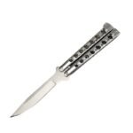 Hochwertiges Helix Butterfly Balisong Messer Silber